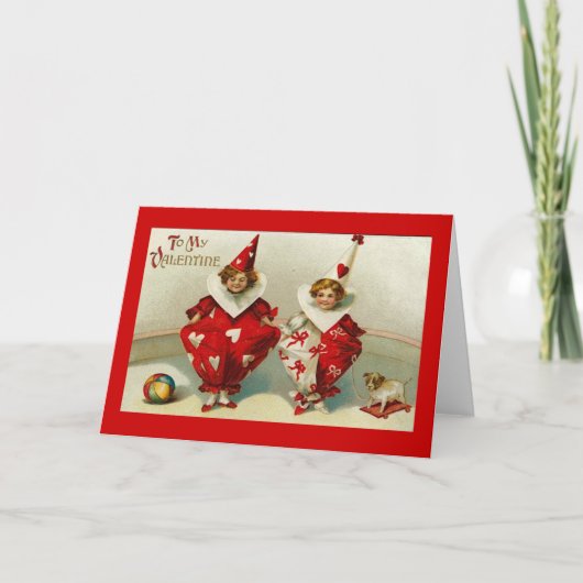 ヴィンテージバレンタインチャイルドピエロ シーズンカード (正面)