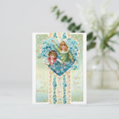 ヴィンテージバレンタインディ忘れンとブルーメノー ポストカード (スタンド正面)