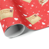 ヴィンテージバレンタインデイエンジェルグリーティング ラッピングペーパー (ロールコーナー)