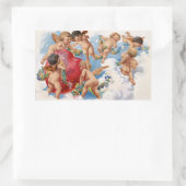 ヴィンテージバレンタインデイエンジェルスタンプ 長方形シール (バッグ)