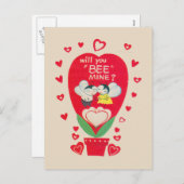 ヴィンテージバレンタインデイカード シーズンポストカード (正面/裏面)