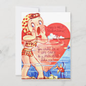 ヴィンテージバレンタインデイガールチャイルド シーズンカード (正面)