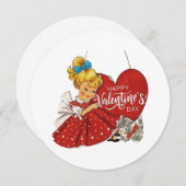 ヴィンテージバレンタインデイガール シーズンカード (正面/裏面)