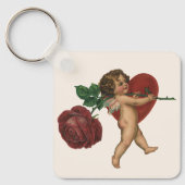 ヴィンテージバレンタインデイケラブアンドビクトリアンバラ キーホルダー (正面)