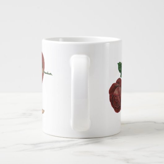 ヴィンテージバレンタインデイケラブアンドビクトリアンバラ ジャンボコーヒーマグカップ (裏面)