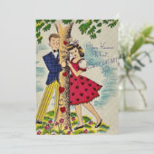 ヴィンテージバレンタインデイスウィートカップル シーズンカード (スタンド正面)