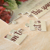 ヴィンテージバレンタインデイラブクリムゾンレッドローズ ジグソーパズル (側面)