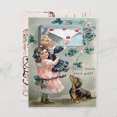 ヴィンテージバレンタインデシュント シーズンポストカード (正面/裏面)