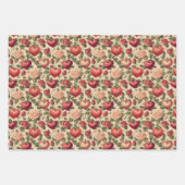 ヴィンテージバレンタインデラッピング紙 ラッピングペーパーシート (正面2)