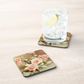 ヴィンテージバレンタインデラブロマンスピンクロース コースター (右側)