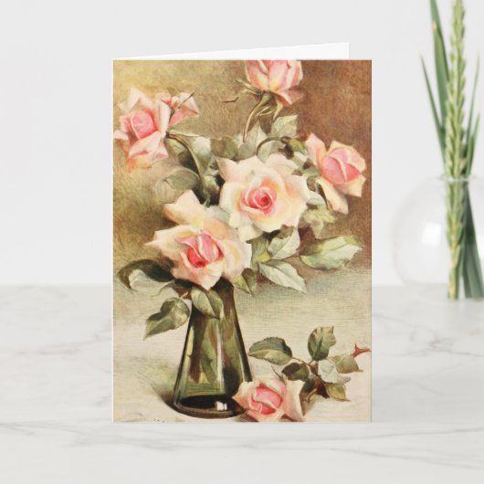 ヴィンテージバレンタインデラブロマンスピンクロース シーズンカード (正面)