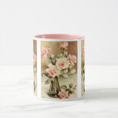 ヴィンテージバレンタインデラブロマンスピンクロース マグカップ (中央)