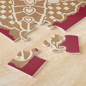 ヴィンテージバレンタインデーかわいい子in the Meadow ジグソーパズル (側面)