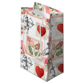 ヴィンテージバレンタインデーとスタンプ スモールペーパーバッグ (正面アングル)