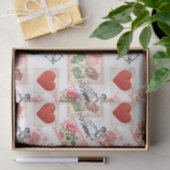 ヴィンテージバレンタインデーとスタンプ 薄葉紙 (ギフト)