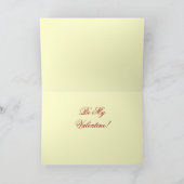 ヴィンテージバレンタインデーのカード シーズンカード (内部)