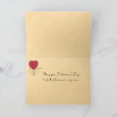 ヴィンテージバレンタインデーのカード シーズンカード (内部)