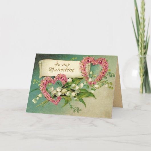 ヴィンテージバレンタインデーのカード シーズンカード (正面)