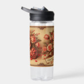 ヴィンテージバレンタインデーのチョコレートと花 ウォーターボトル (右面)