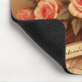 ヴィンテージバレンタインデーのチョコレートと花 マウスパッド (コーナー)