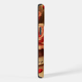 ヴィンテージバレンタインデーのチョコレートと花 iPhoneケース (右側面)