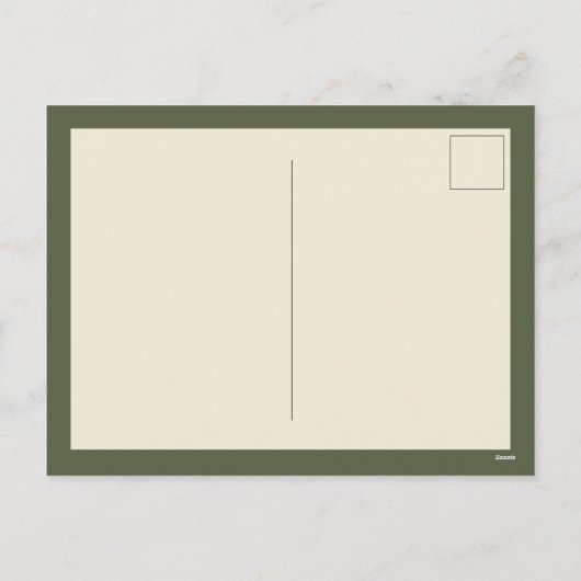 ヴィンテージバレンタインデーのフクロウの夜月 シーズンポストカード (裏面)