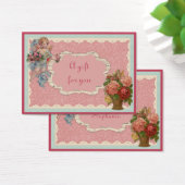 ヴィンテージバレンタインデーの贈り物ラベル (デスク)