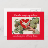 ヴィンテージバレンタインデーはがき シーズンポストカード (正面/裏面)