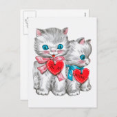 ヴィンテージバレンタインデーはがき シーズンポストカード (正面/裏面)