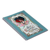 ヴィンテージバレンタインデーエレガント、ハートの女性 ノートブック (右側)