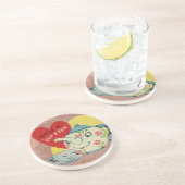 ヴィンテージバレンタインデーカップ コースター (側面)