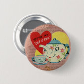 ヴィンテージバレンタインデーカップ 缶バッジ (正面&裏面)