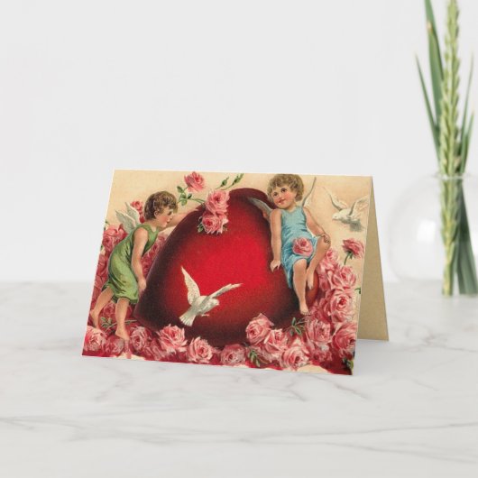 ヴィンテージバレンタインデーカード シーズンカード (正面)