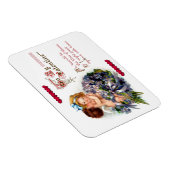 ヴィンテージバレンタインデーキューピッドのキス磁石 マグネット (右側)