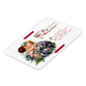 ヴィンテージバレンタインデーキューピッドのキス磁石 マグネット (左側)