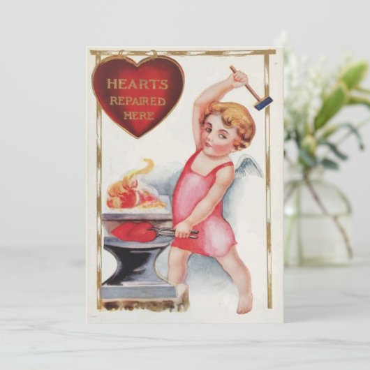 ヴィンテージバレンタインデーハートはここエンジェル修復 シーズンカード (スタンド正面)