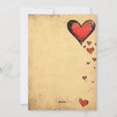 ヴィンテージバレンタインデーバラハート シーズンカード (裏面)