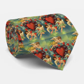 ヴィンテージバレンタインデービクトリアンエンジェルハート ネクタイ (ロール)