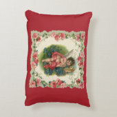 ヴィンテージバレンタインデービクトリアンケルビオン電話 アクセントクッション (裏面(縦))