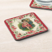 ヴィンテージバレンタインデービクトリアンケルビオン電話 コースター (左側)