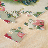 ヴィンテージバレンタインデービクトリアンケルビオン電話 ジグソーパズル (側面)