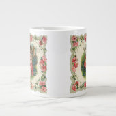 ヴィンテージバレンタインデービクトリアンケルビオン電話 ジャンボコーヒーマグカップ (正面)