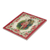 ヴィンテージバレンタインデービクトリアンケルビオン電話 タイル (側面)