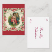 ヴィンテージバレンタインデービクトリアンケルビオン電話 ノートカード (正面/裏面)