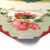 ヴィンテージバレンタインデービクトリアンケルビオン電話 ポスター (角)