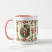 ヴィンテージバレンタインデービクトリアンケルビオン電話 マグカップ (左)