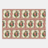 ヴィンテージバレンタインデービクトリアンケルビオン電話 ラッピングペーパーシート (正面3)