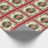 ヴィンテージバレンタインデービクトリアンケルビオン電話 ラッピングペーパー (角)