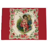 ヴィンテージバレンタインデービクトリアンケルビオン電話 ラージペーパーバッグ (正面)