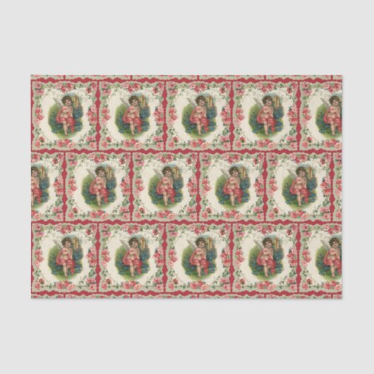 ヴィンテージバレンタインデービクトリアンケルビオン電話 薄葉紙 (正面)